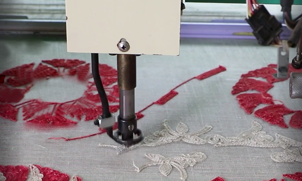 Machine embroidery